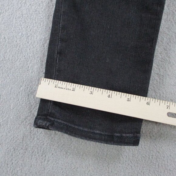 NWT True Religion Jeans Womens 33 Black Denim Super Skinny Moto Stretch Flap - Picture 8 of 14